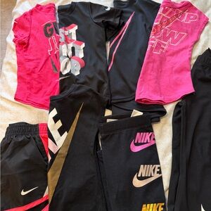 Nike Girls Black & Hot Pink Activewear Mix